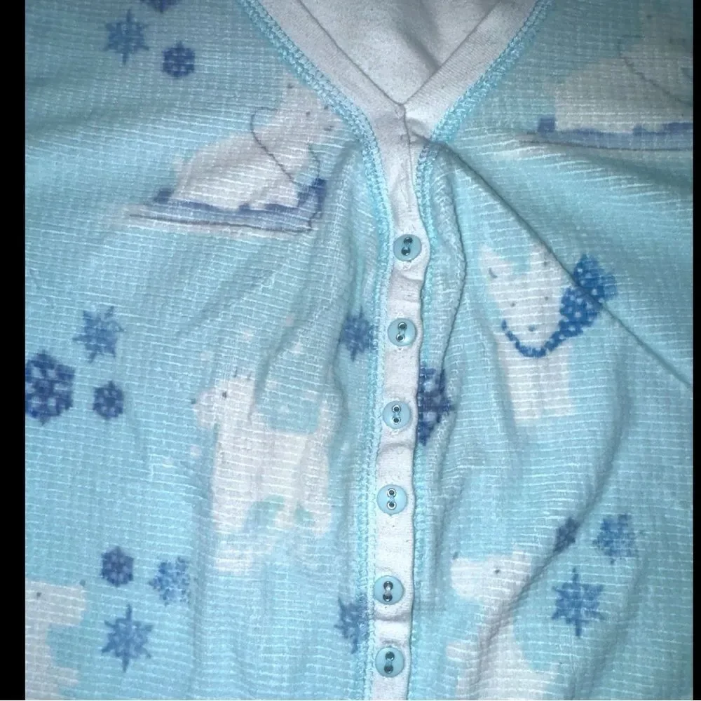 Charter Club Sleepwear l Long-sleeve PJ, Nightgown l Puppy on a Sled l L l EUC